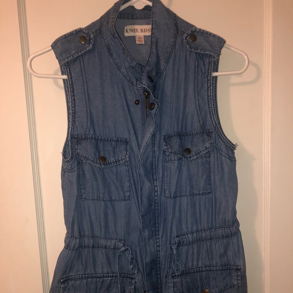 Konx Rose (target) denim vest Sz Xs